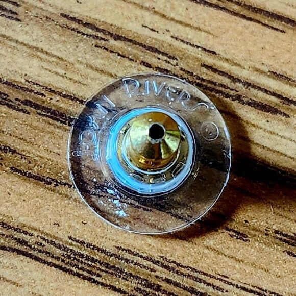 JOAN RIVERS Gold Link Pushback Drop Earrings, VINTAGE INSPIRED! - Picture 3 of 5